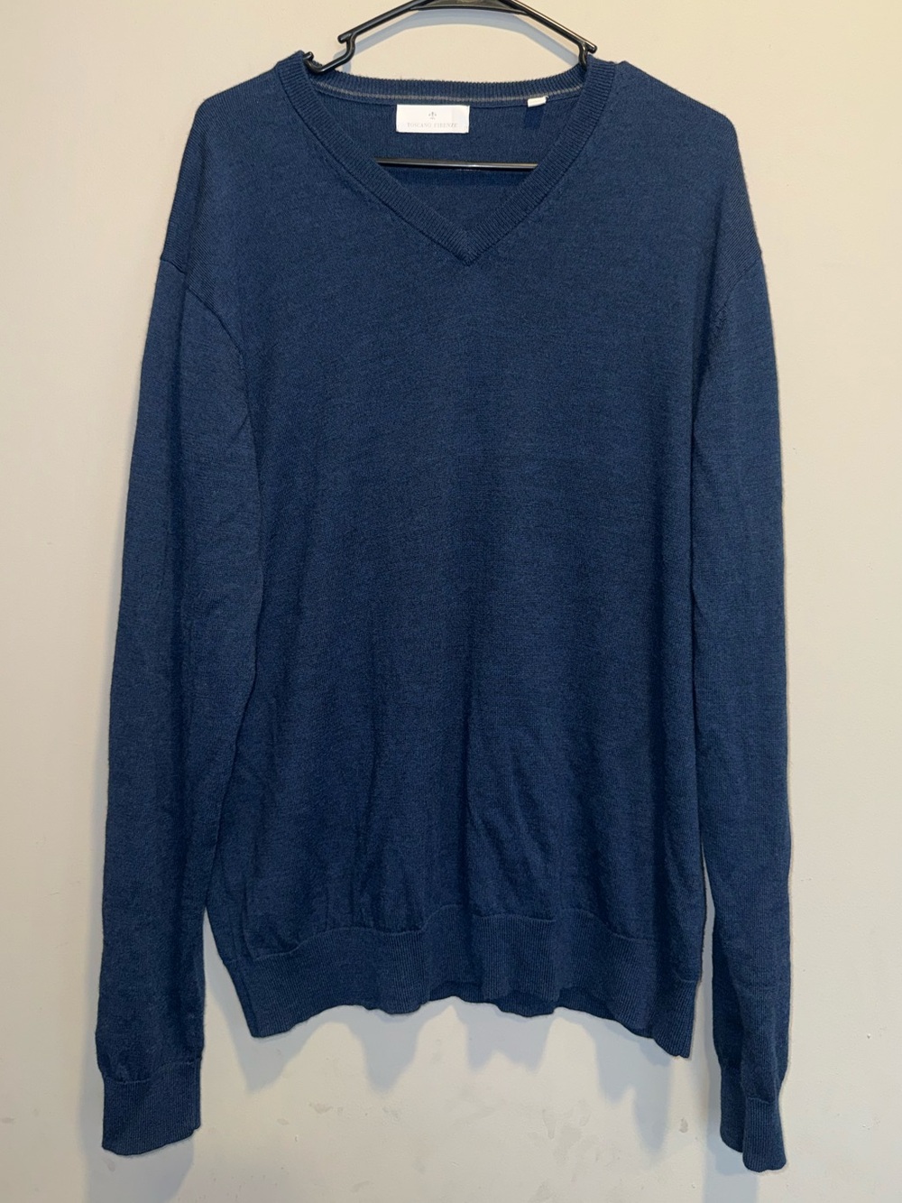 Toscano Firenze Extra Fine Merino Wool V-Neck Sweater